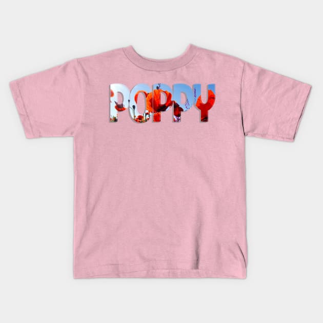 POPPY Kids T-Shirt by afternoontees